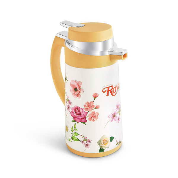 Royal Wish Tea Flask – Beige Floral Edition – RoyalHouseware