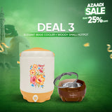 Deal 3: Elegant Beige Cooler + Woody Small Hotpot