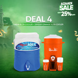 Deal 4: Aqua 8 Liter Cooler + Zamzam Orange 5 Liter Cooler