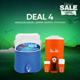 Deal 4: Aqua 8 Liter Cooler + Zamzam Orange 5 Liter Cooler