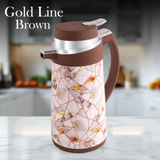 Gold Line (Brown) - Tea Flask