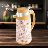 Gold Line (Beige) - Tea Flask