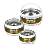 Gold Hotpot, 3 Piece Set, Small, Medium, Large
