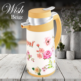 Royal Wish Tea Flask – Beige Floral Edition