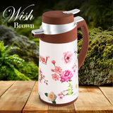Royal Wish Tea Flask – Brown Floral Edition